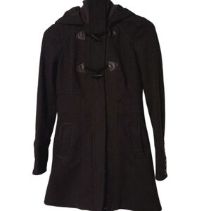 Yoki Outerwear Collection Women's Size Small Gray Wool Blend Duffle Coat Jacket